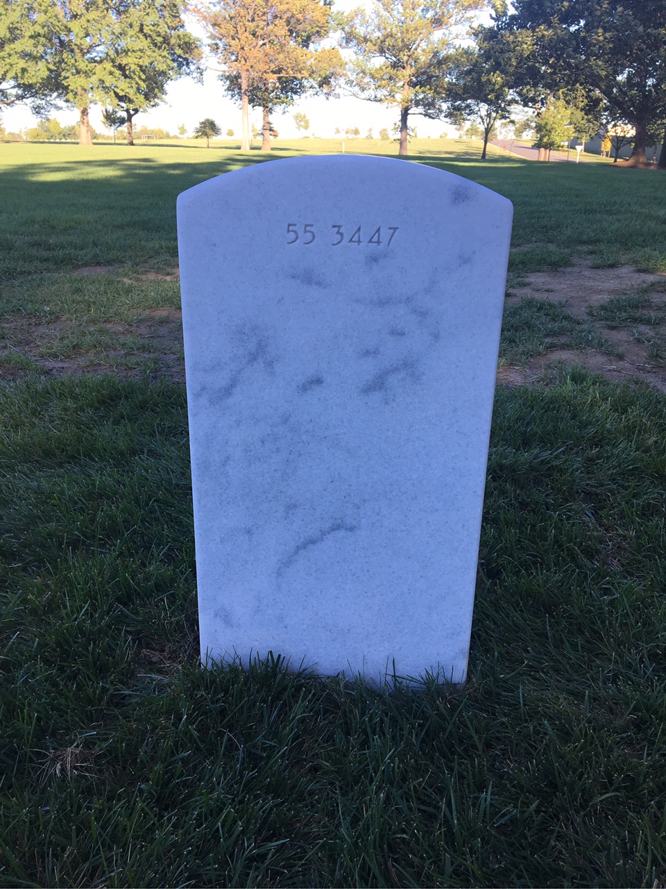 Back of headstone — Richard Anderson