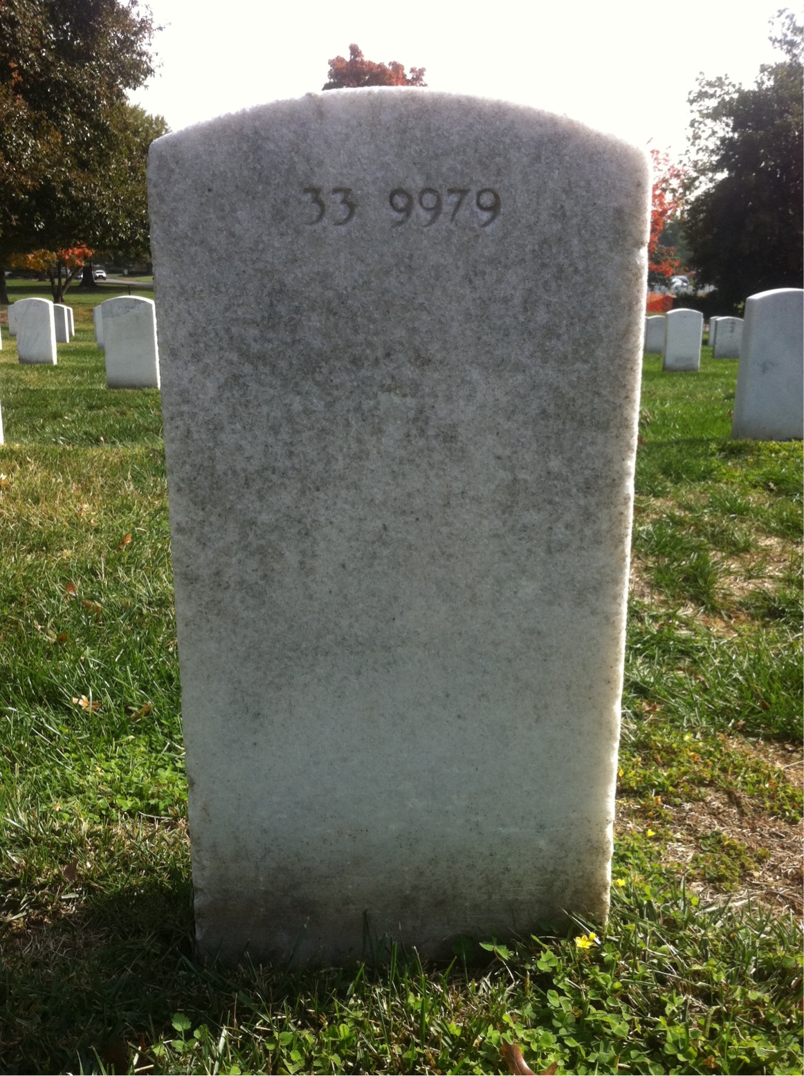 Back of headstone — Ella Andrews