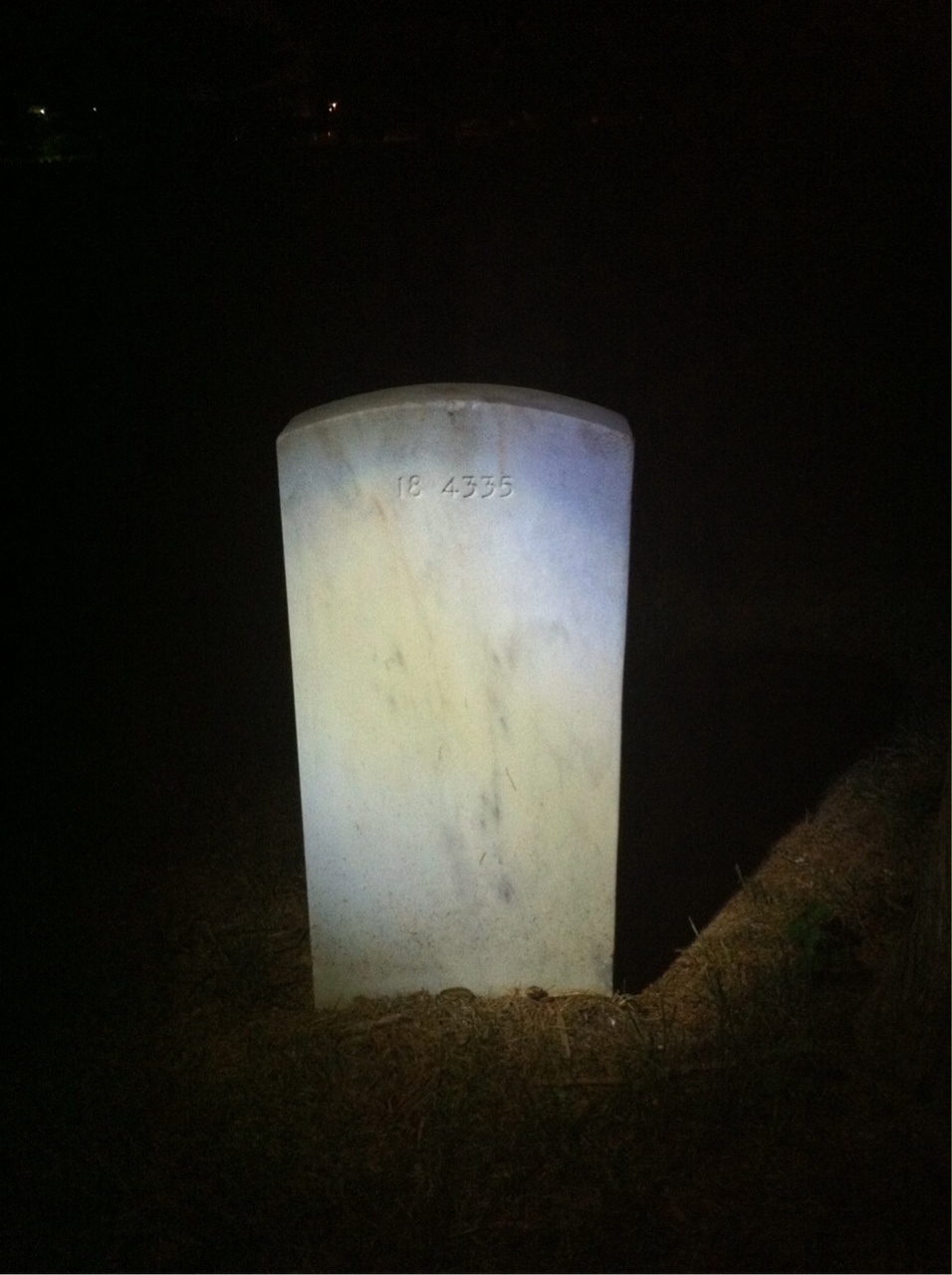 Back of headstone — William Anderson