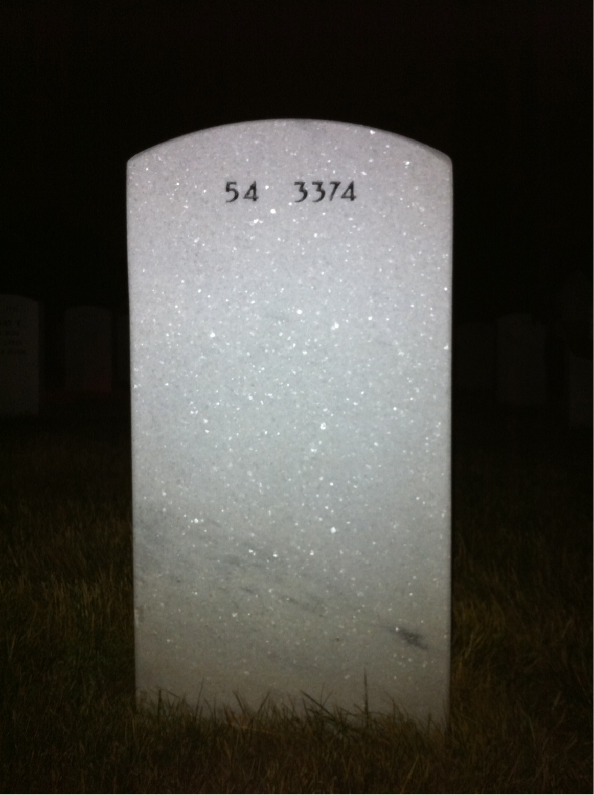 Back of headstone — Samuel Martinez