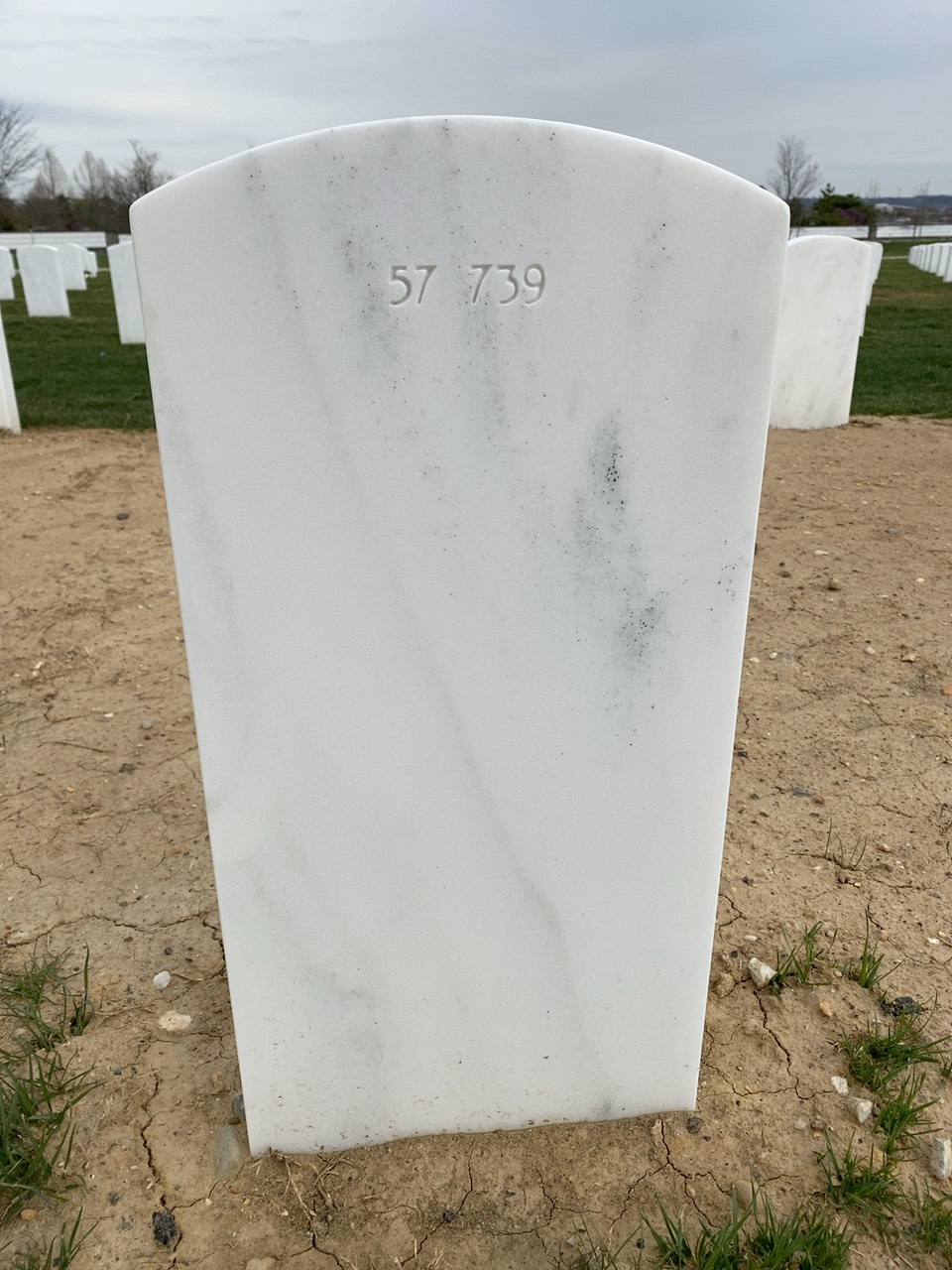 Back of headstone — Willie Lee Sessoms