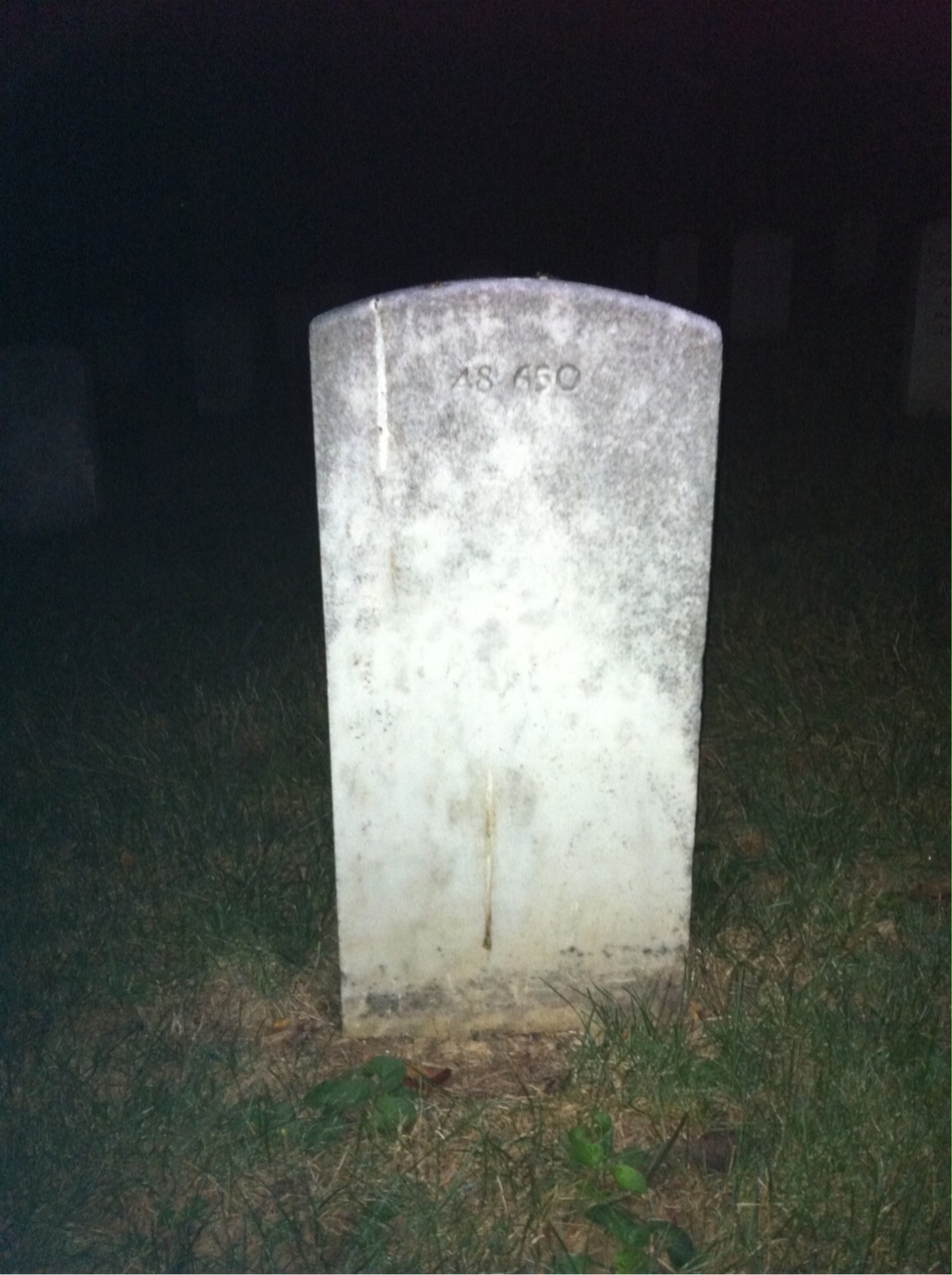 Back of headstone — Gertrude Mitchell