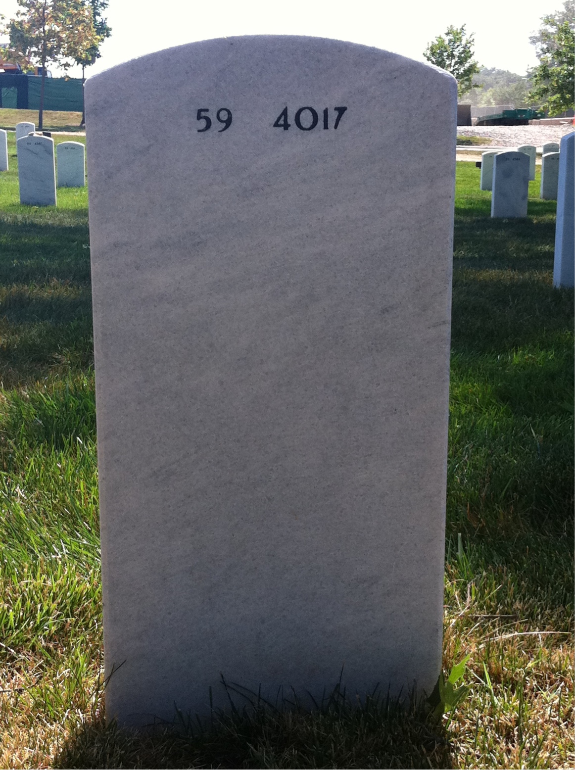 Back of headstone — William Beverly Mcgrath
