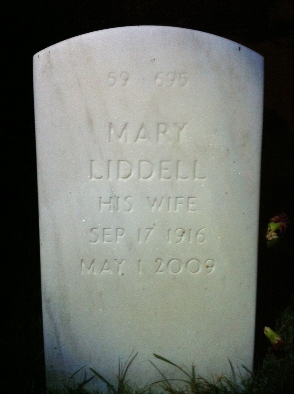 Back of headstone — Carl Drescher