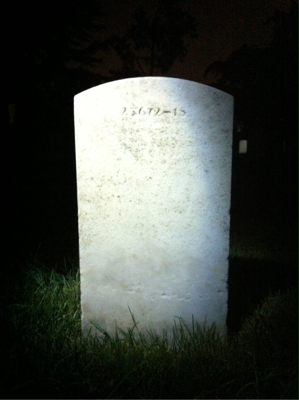 Back of headstone — John Mikles