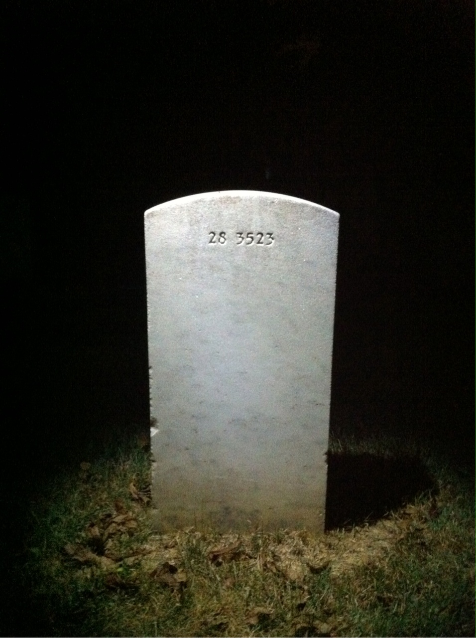 Back of headstone — Dorothy Moore