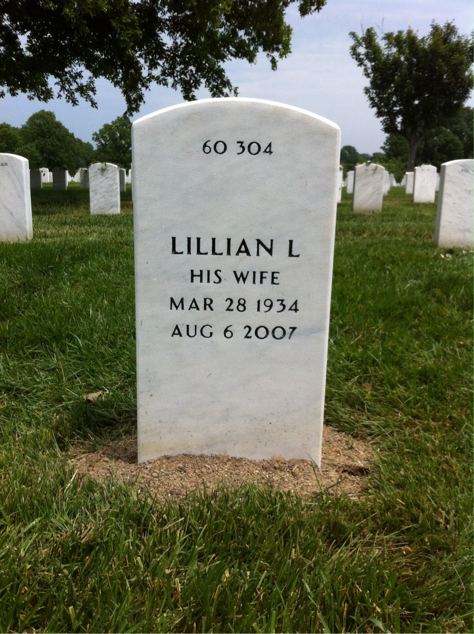 Back of headstone — Joseph Bailey