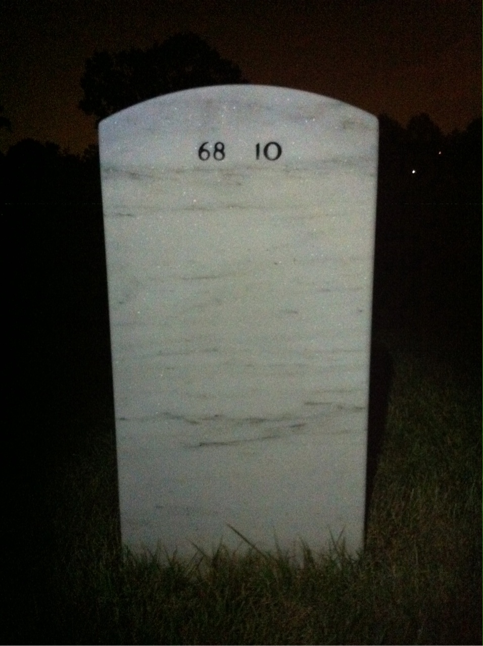 Back of headstone — James Buskirk