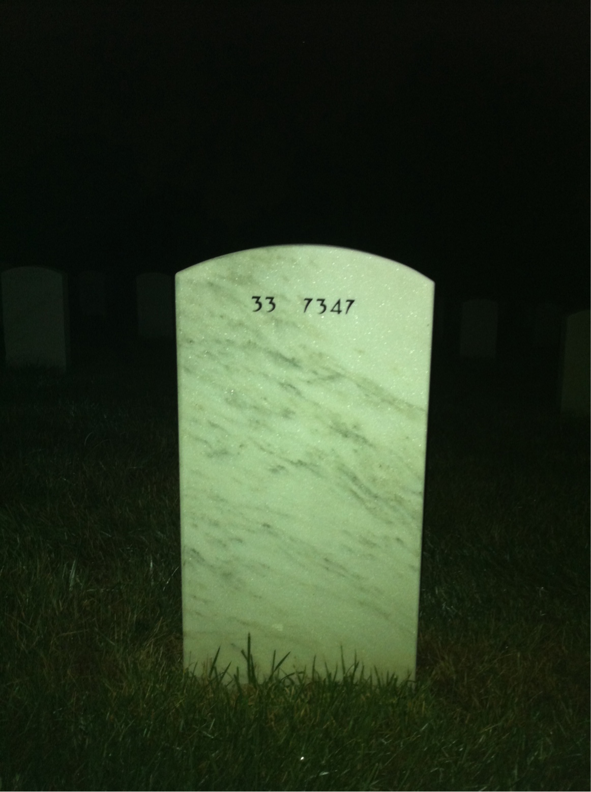 Back of headstone — Paul Strecker