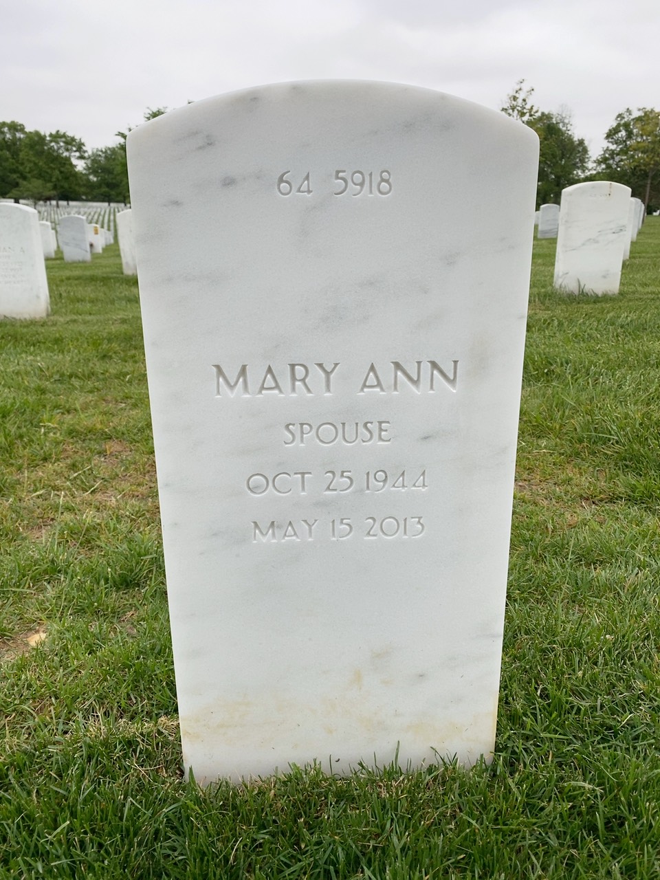 Back of headstone — Jeremiah Moll