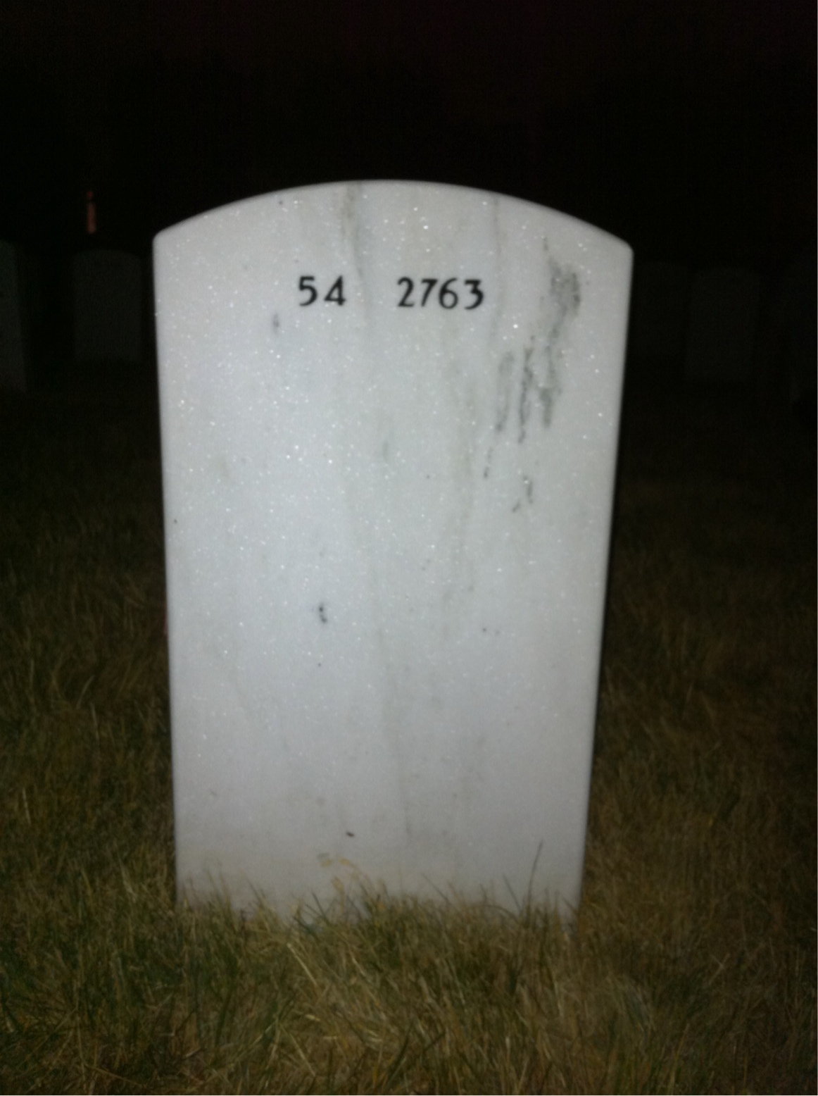 Back of headstone — Edward Pilla