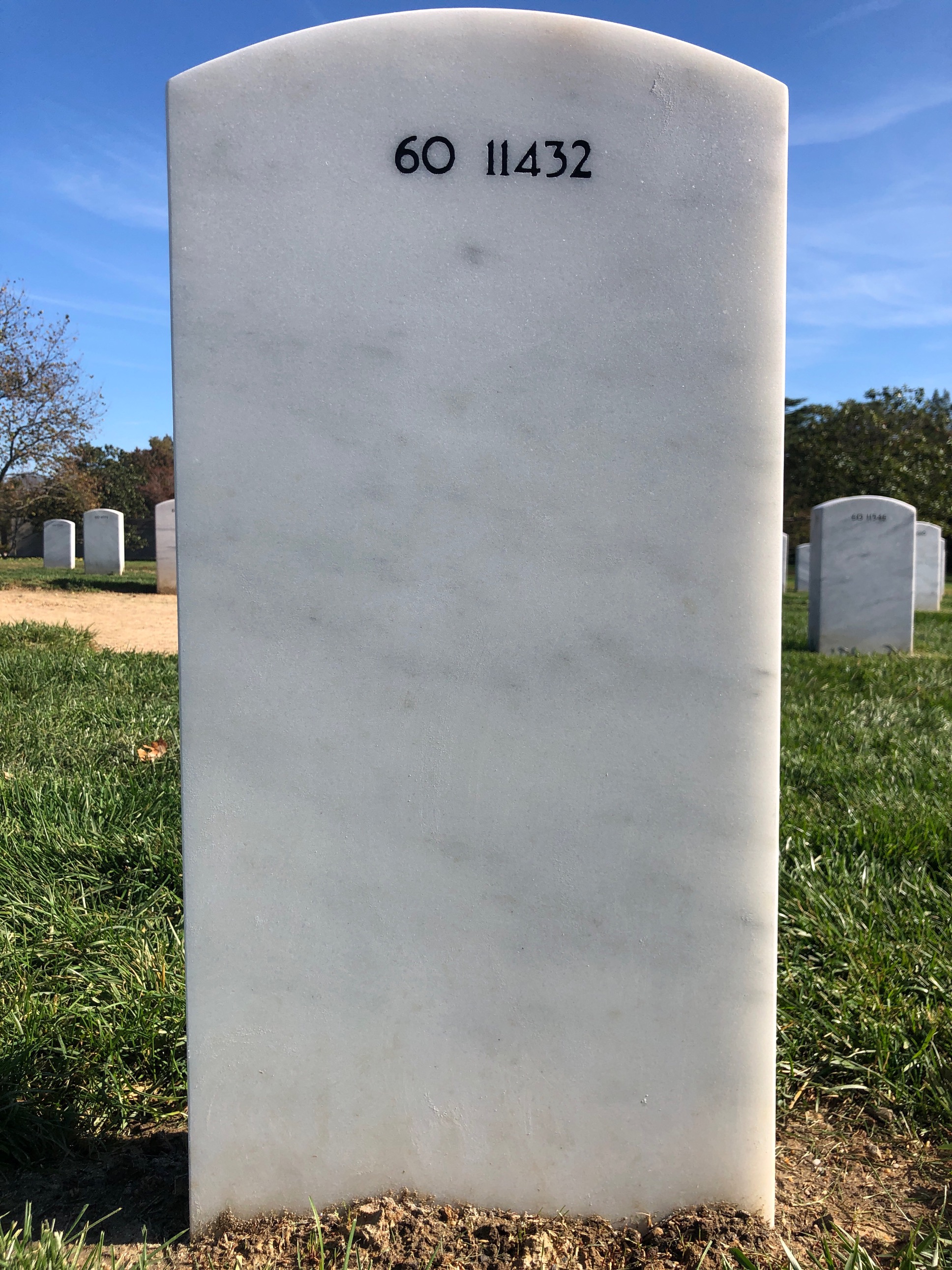 Back of headstone — Henry Lewis Phillips
