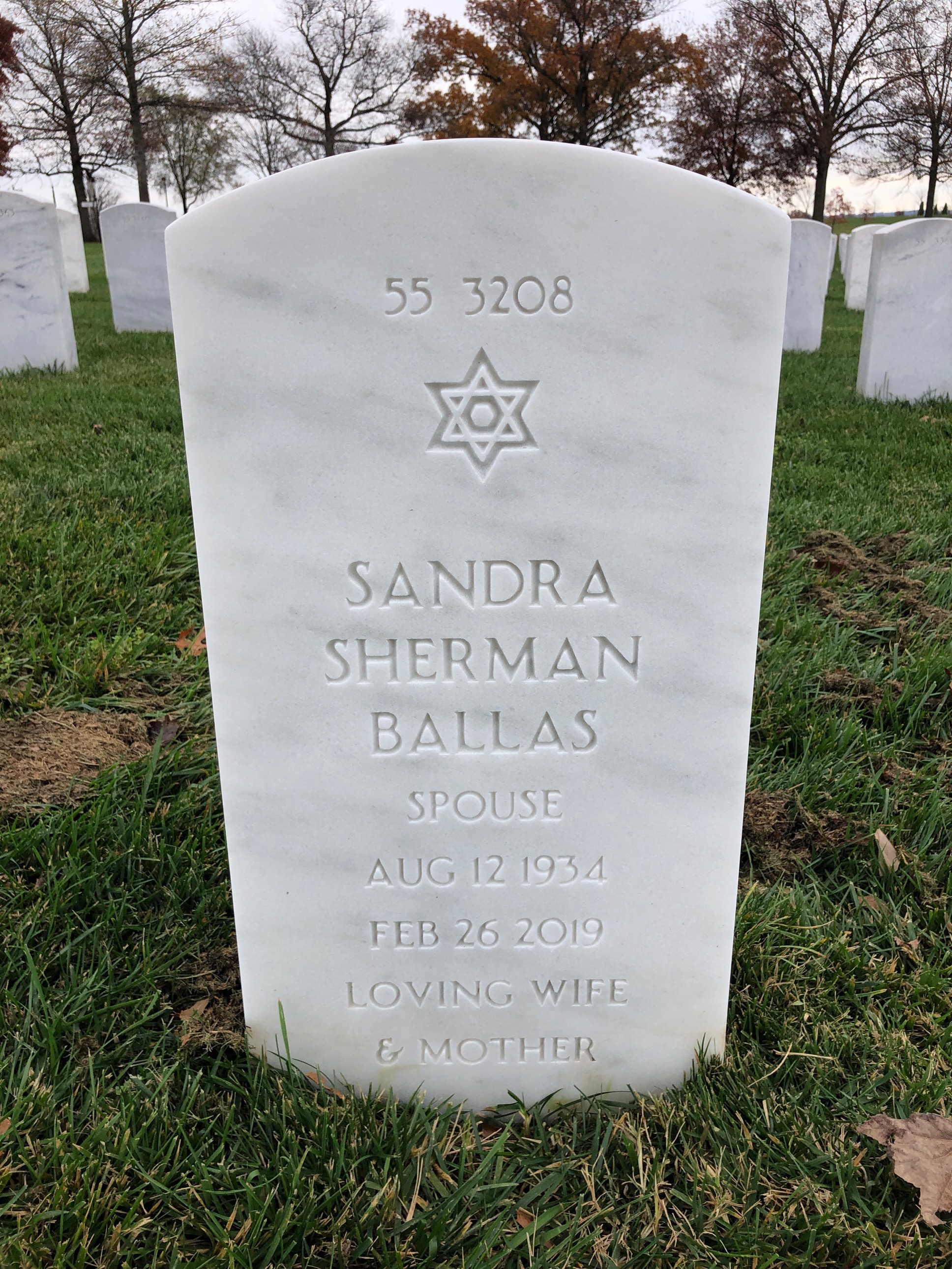 Back of headstone — Parascho Ballas