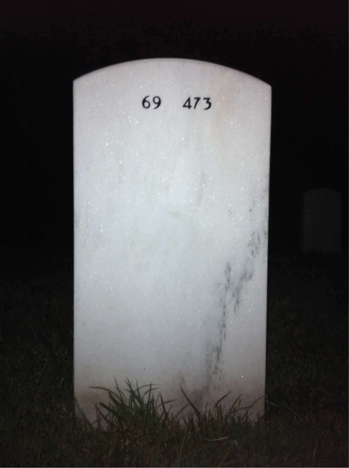 Back of headstone — Joseph Anselmi