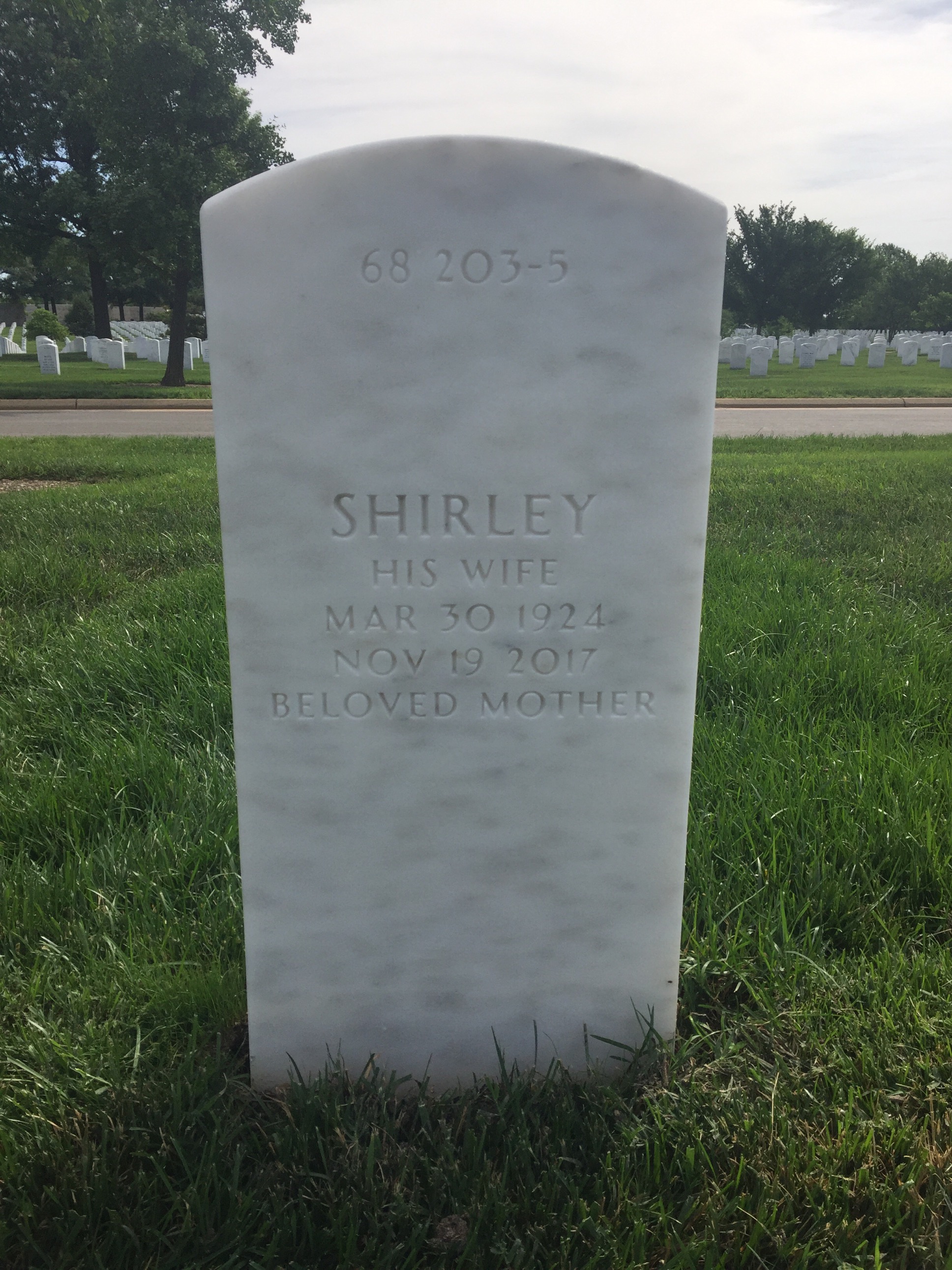Back of headstone — Alfred Goldis