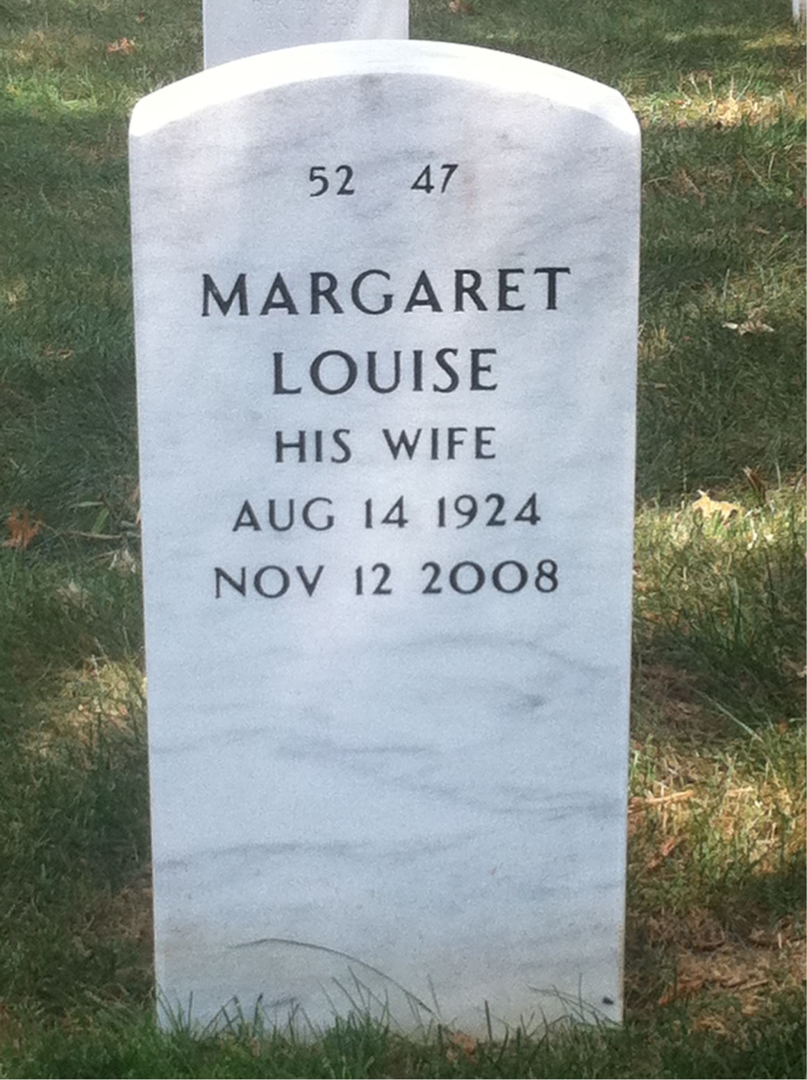 Back of headstone — John Simmons