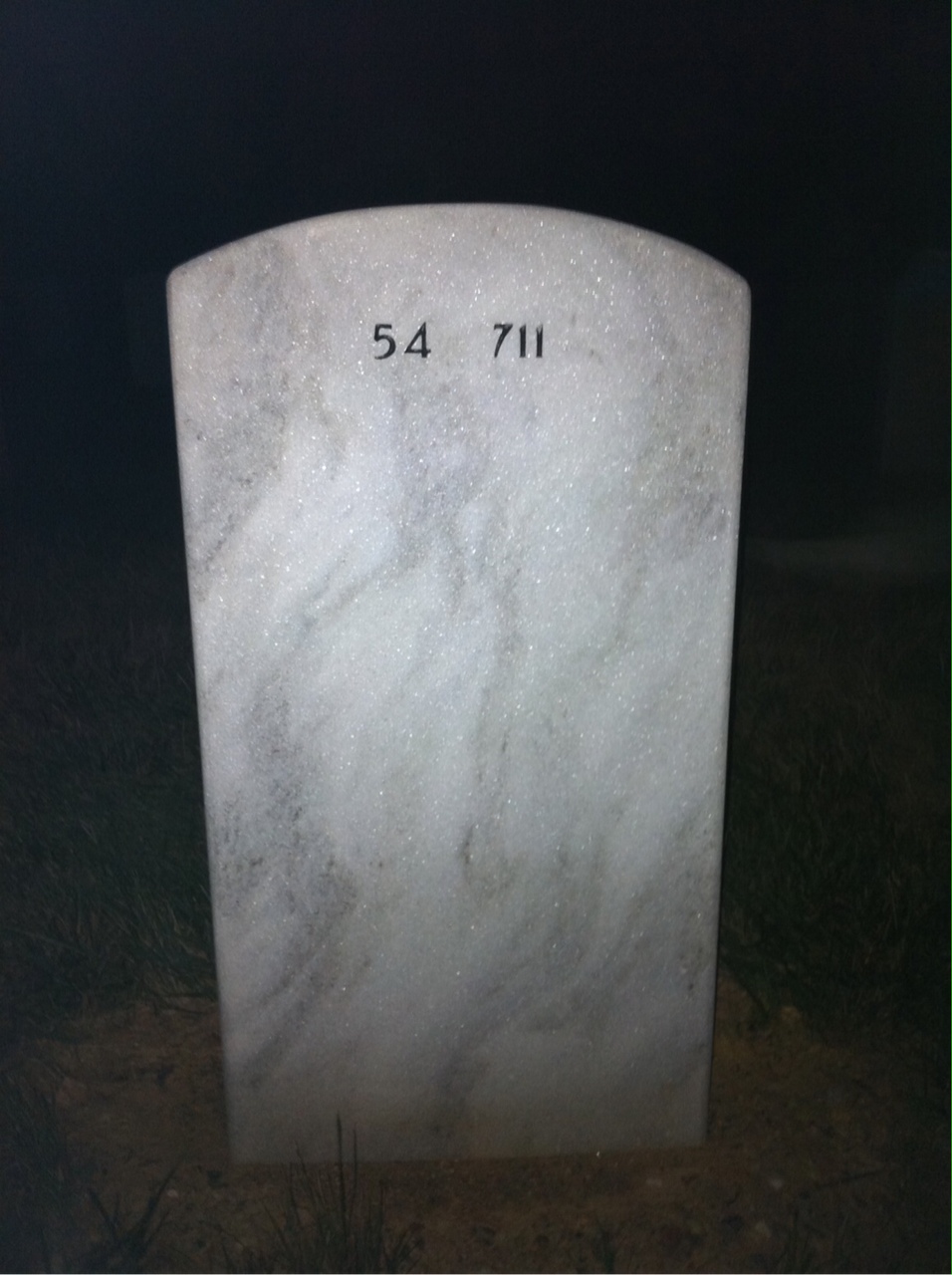 Back of headstone — Michael Lowry