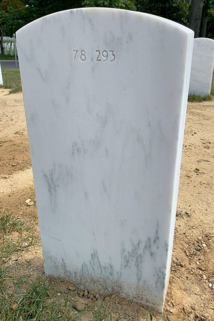 Back of headstone — William George Matton