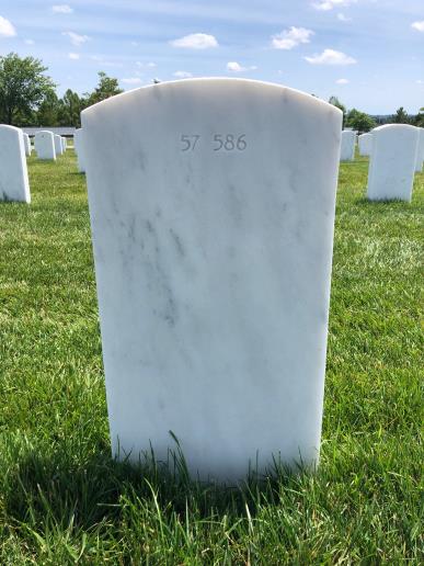 Back of headstone — John Morgan