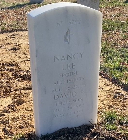 Back of headstone — Joseph Moore