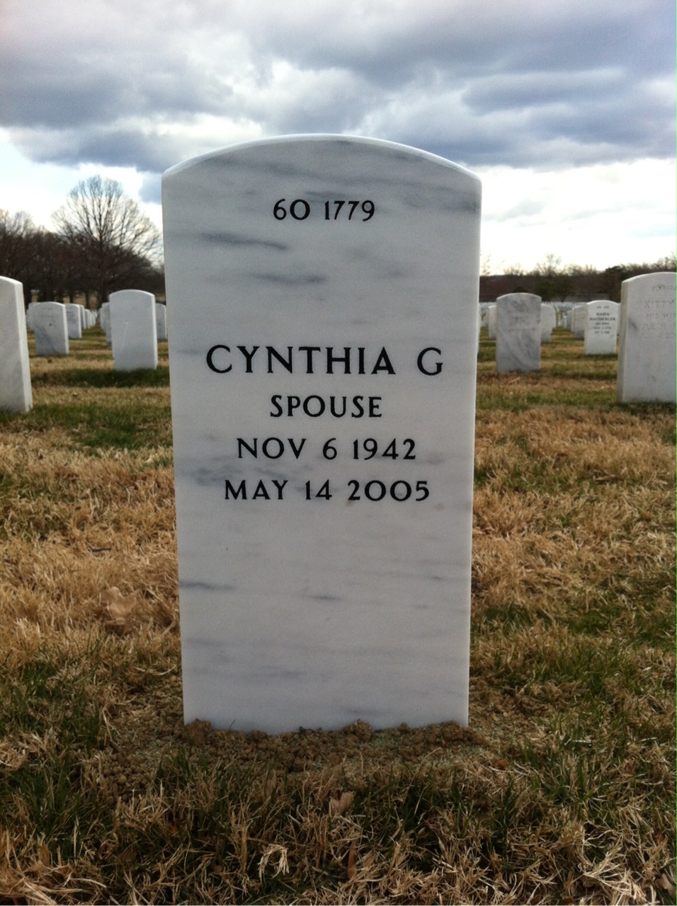 Back of headstone — Charles Crissey