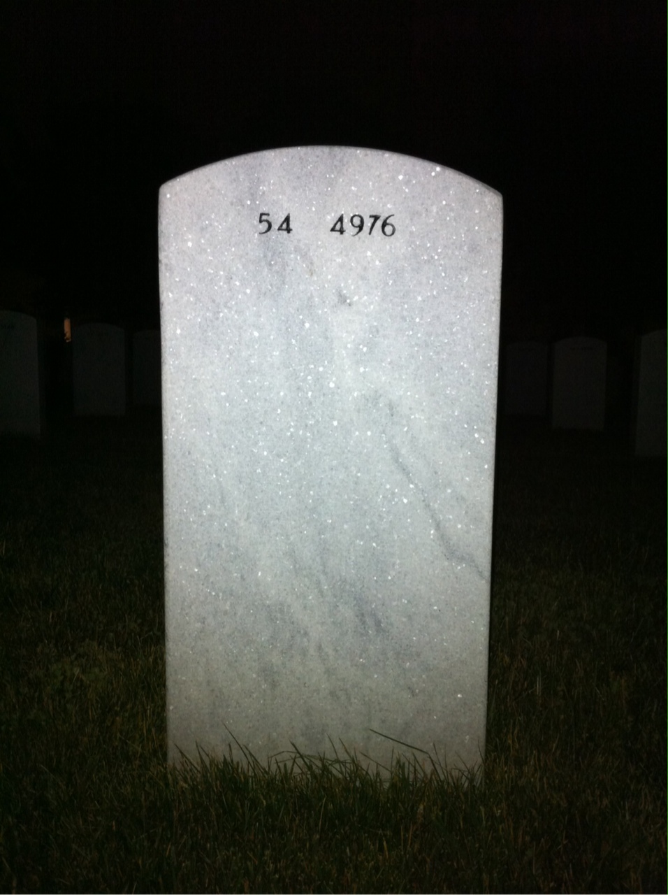 Back of headstone — Richard Kirkland