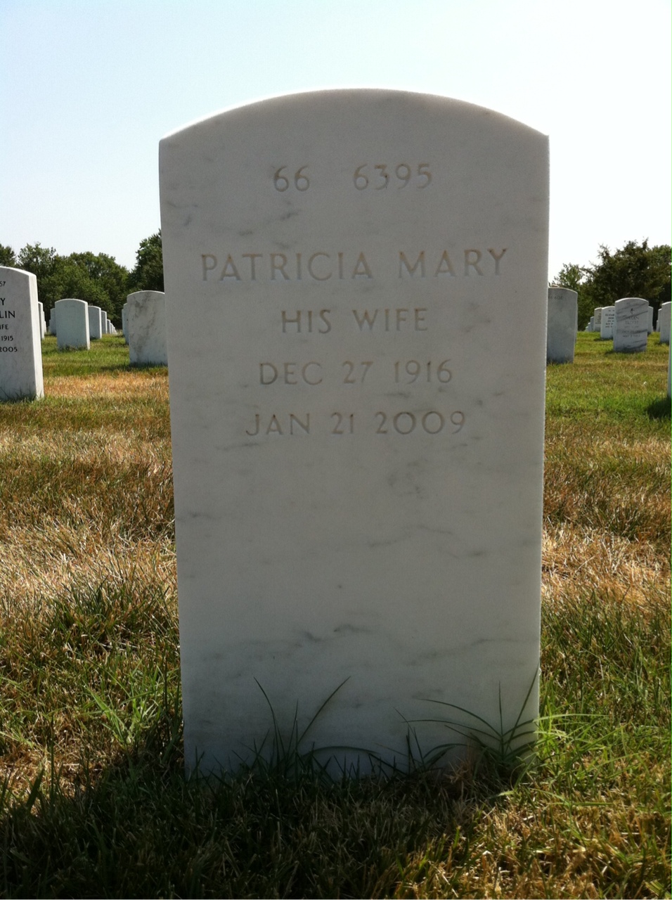Back of headstone — Thomas Hopfenspirger