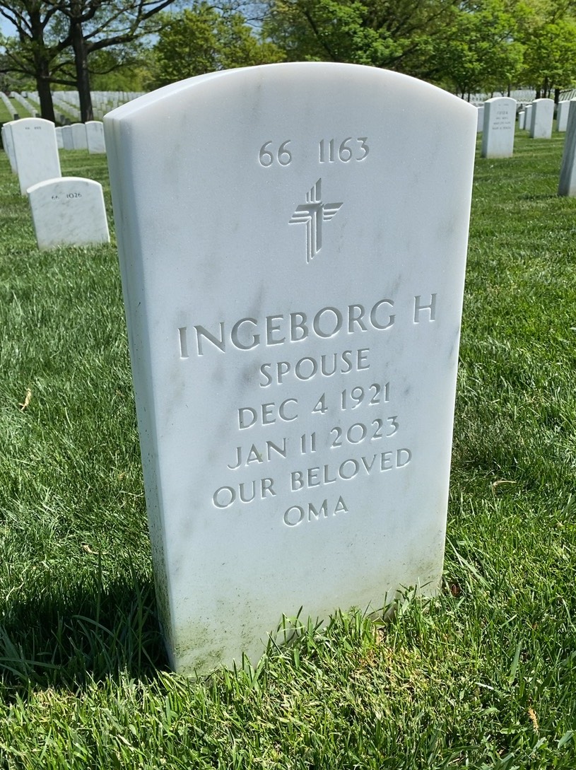 Back of headstone — James Ward
