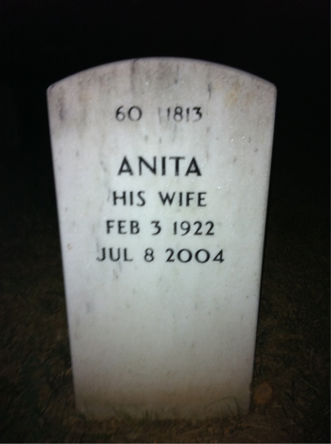 Back of headstone — Samuel Korrasik