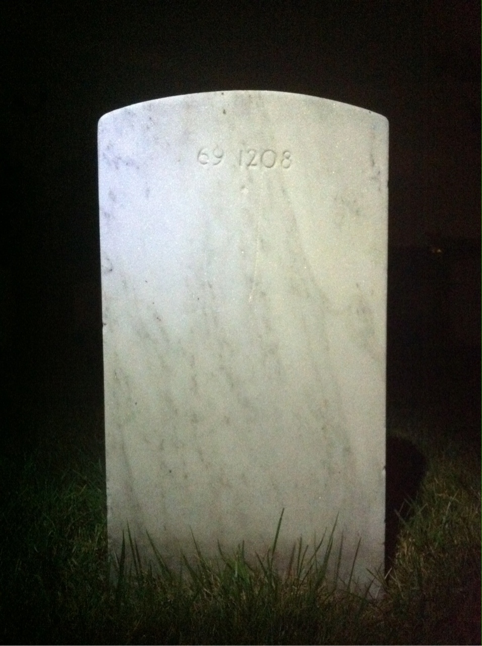 Back of headstone — Mckinley Marlin Berry