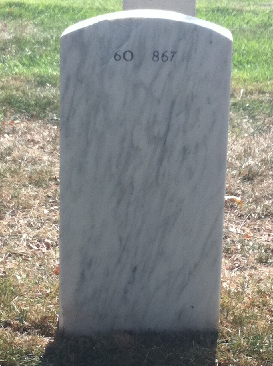 Back of headstone — Edward Zimmerman