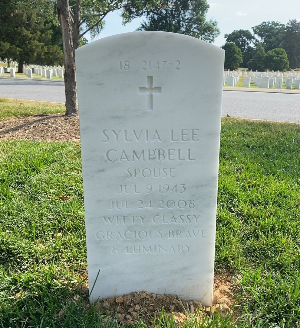 Back of headstone — John F Hennessey