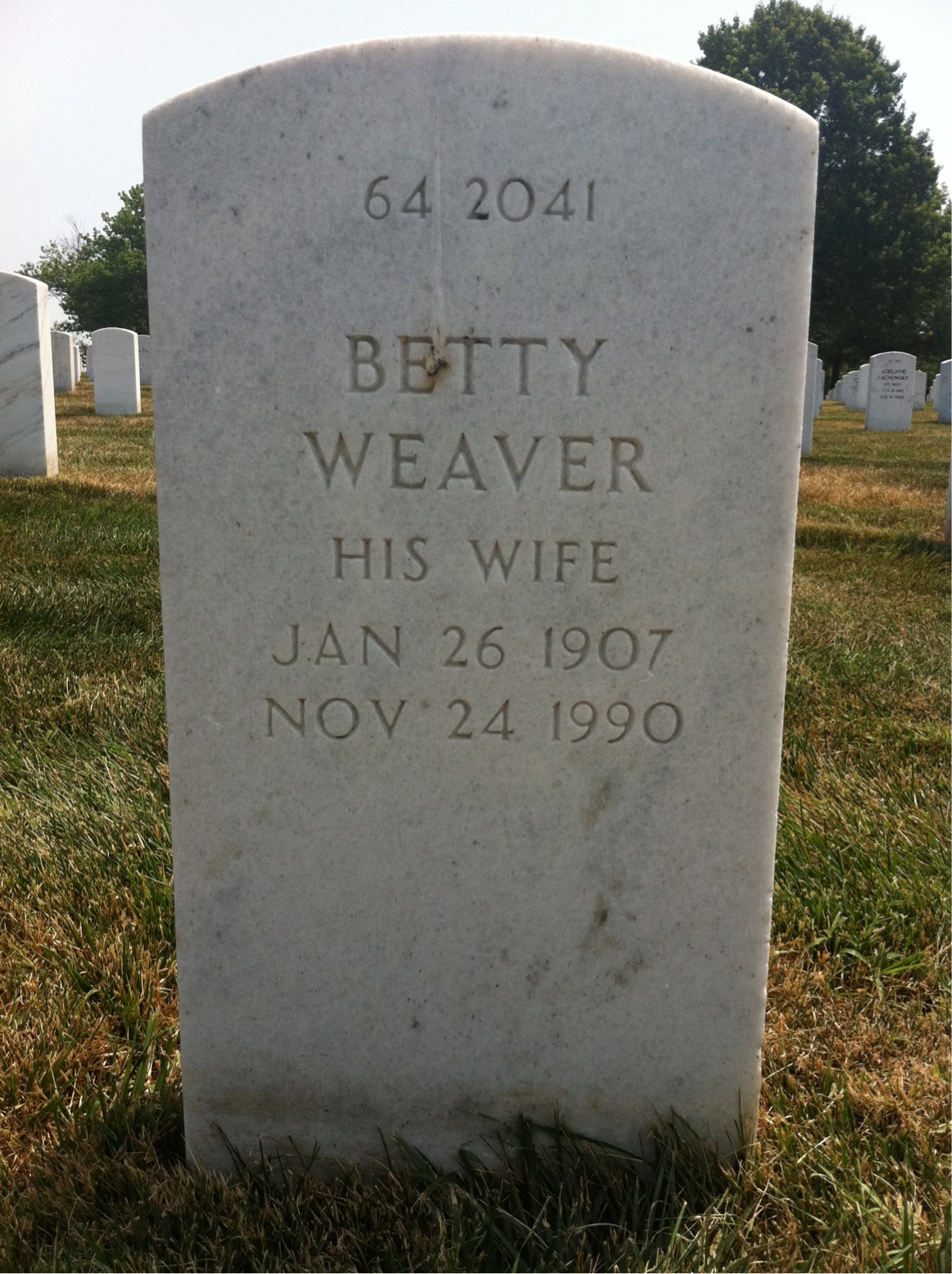 Back of headstone — Ruben P Hanken