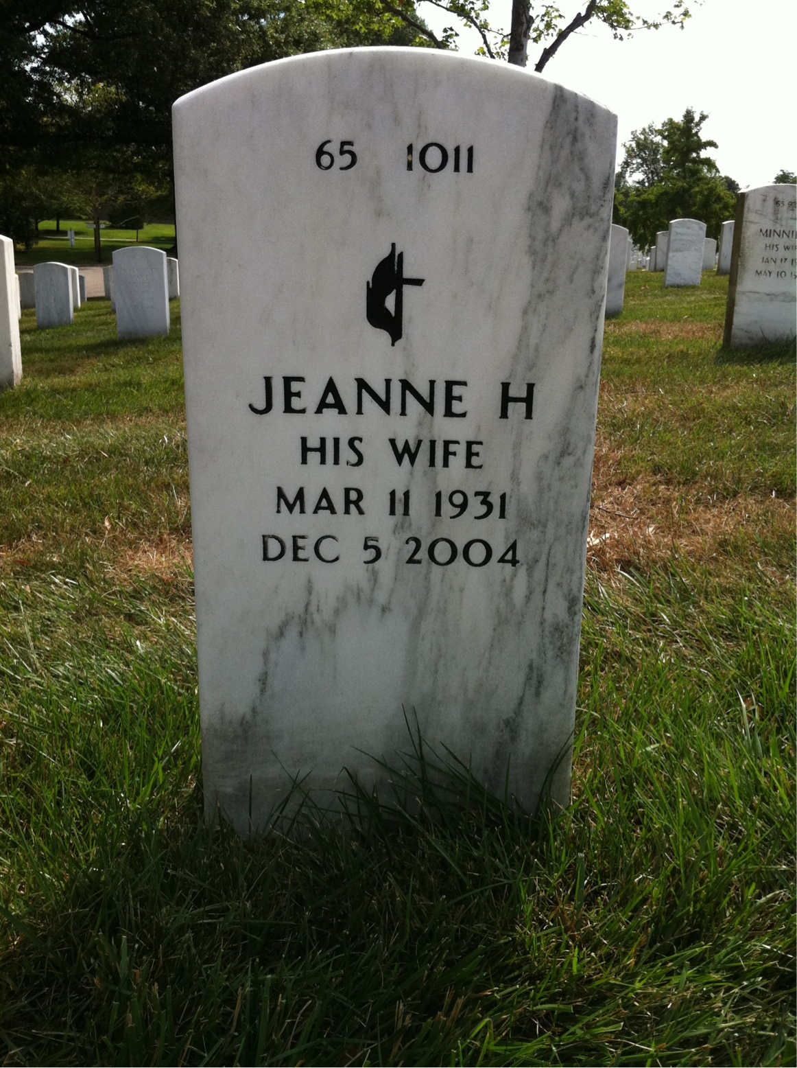 Back of headstone — William Cummins