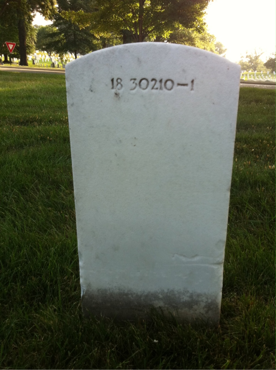 Back of headstone — Johan Middlethorn