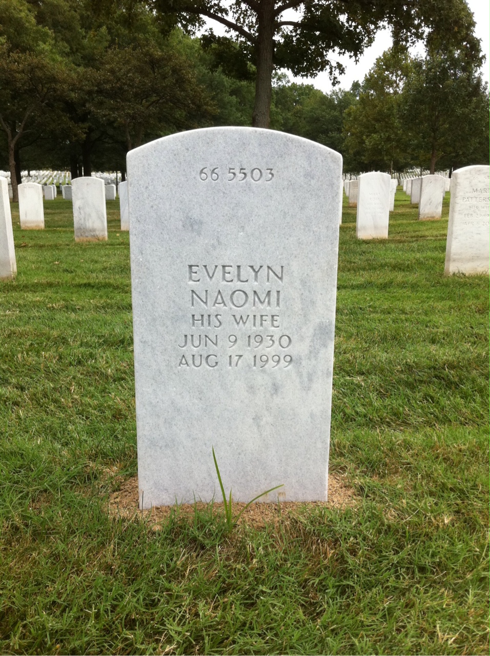 Back of headstone — James Wagar