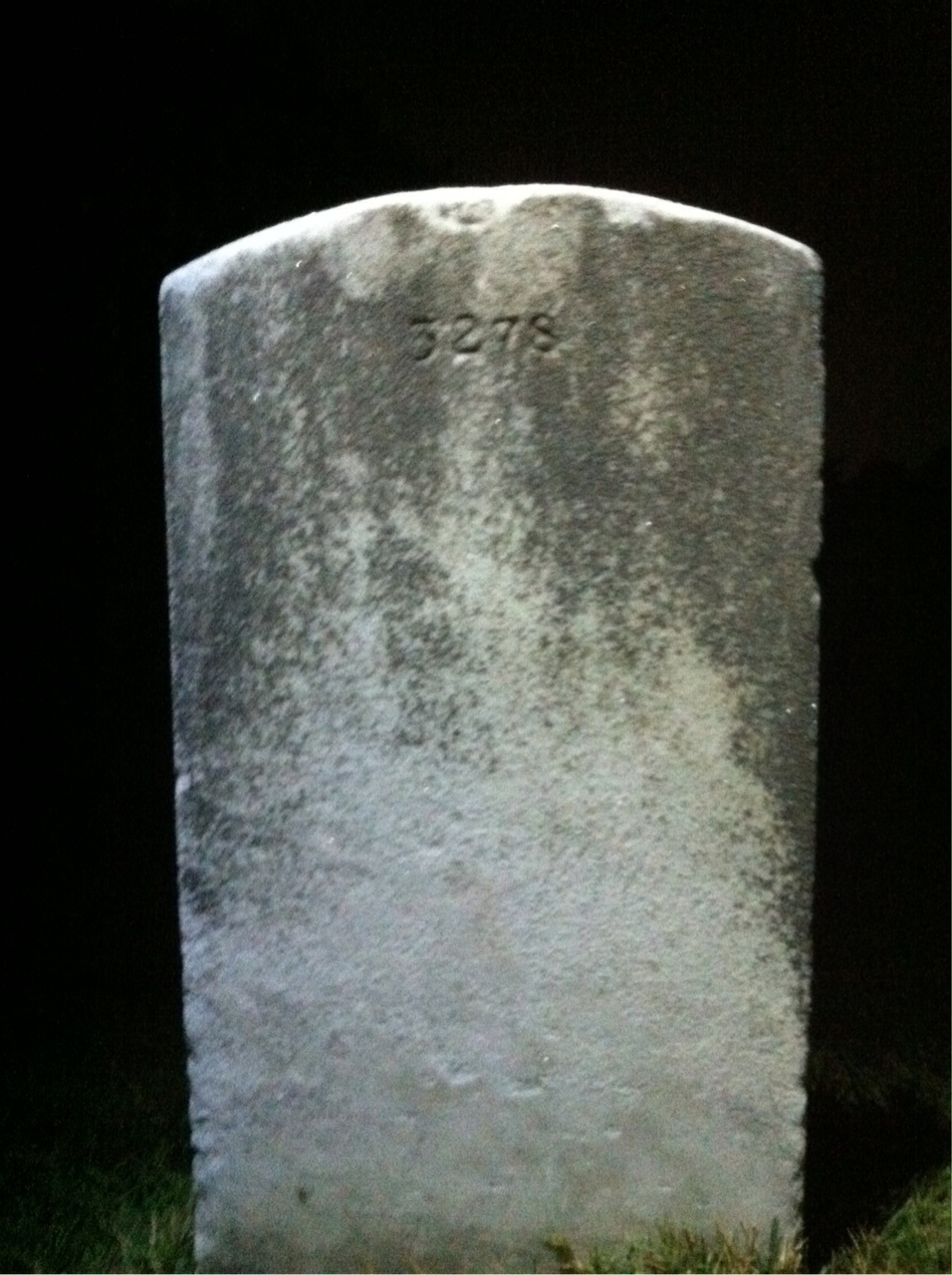 Back of headstone — Richard Miracle