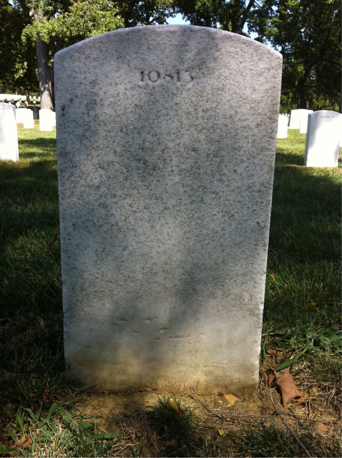Back of headstone — Louis Myers