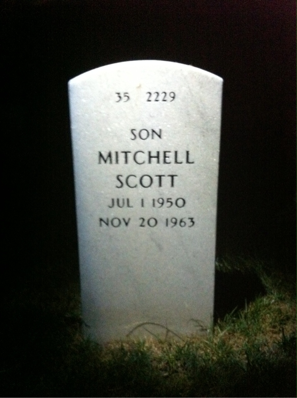 Back of headstone — Jacob Wolf