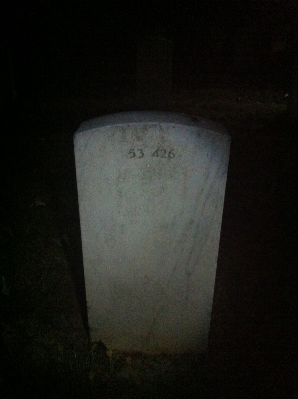 Back of headstone — John Appleman