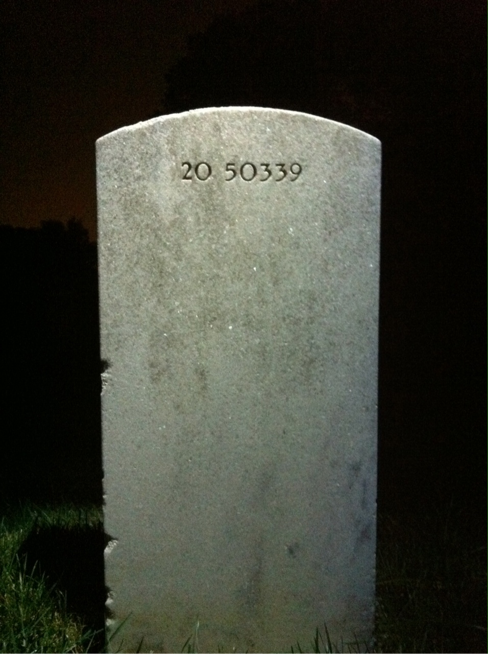 Back of headstone — Myrtle Amrin