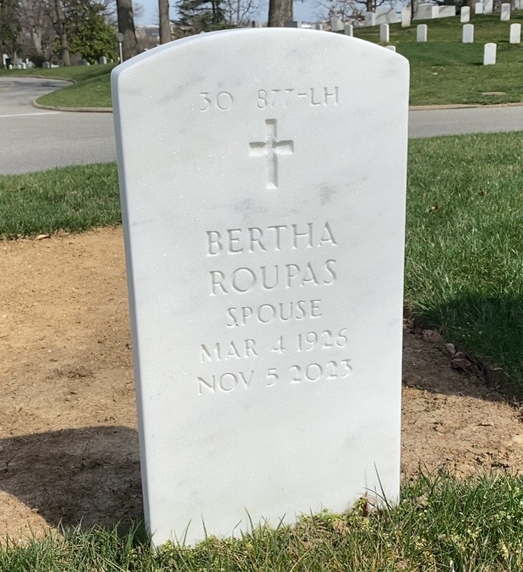 Back of headstone — William Rosson