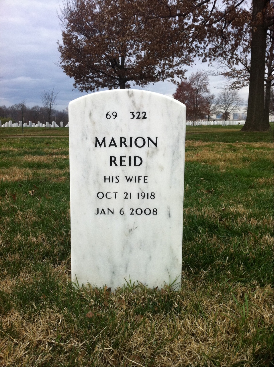 Back of headstone — Hunter Sharp