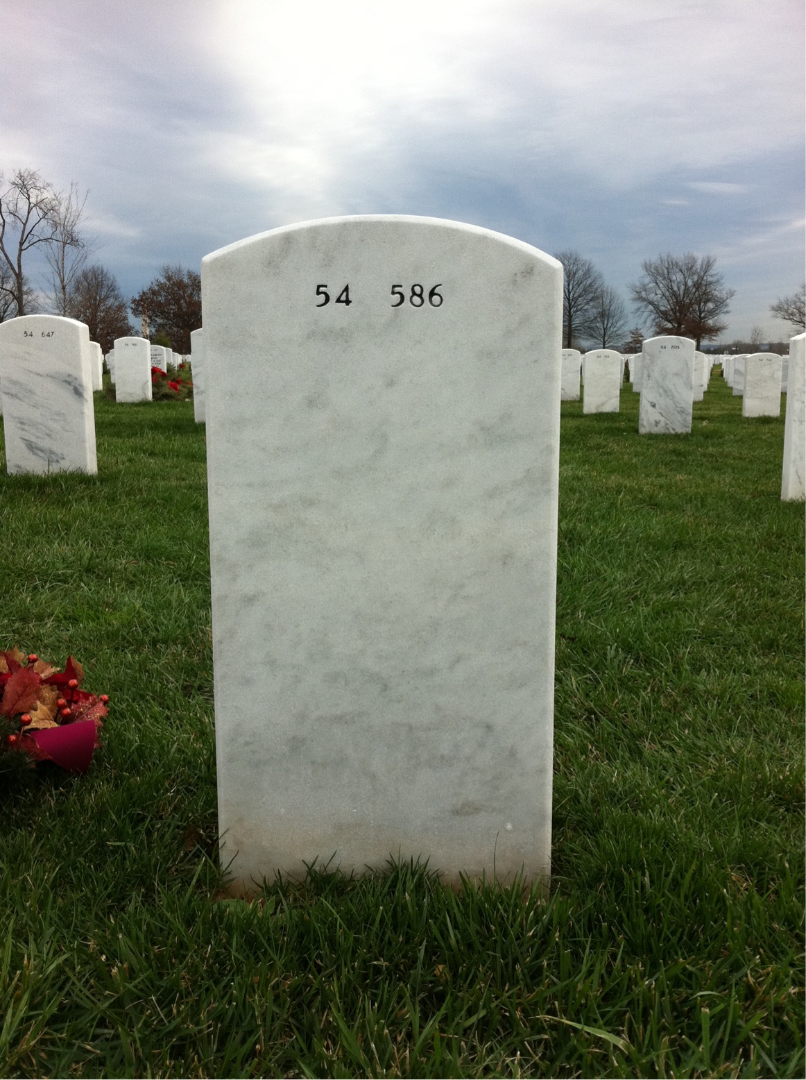 Back of headstone — Giovanni Paliotta