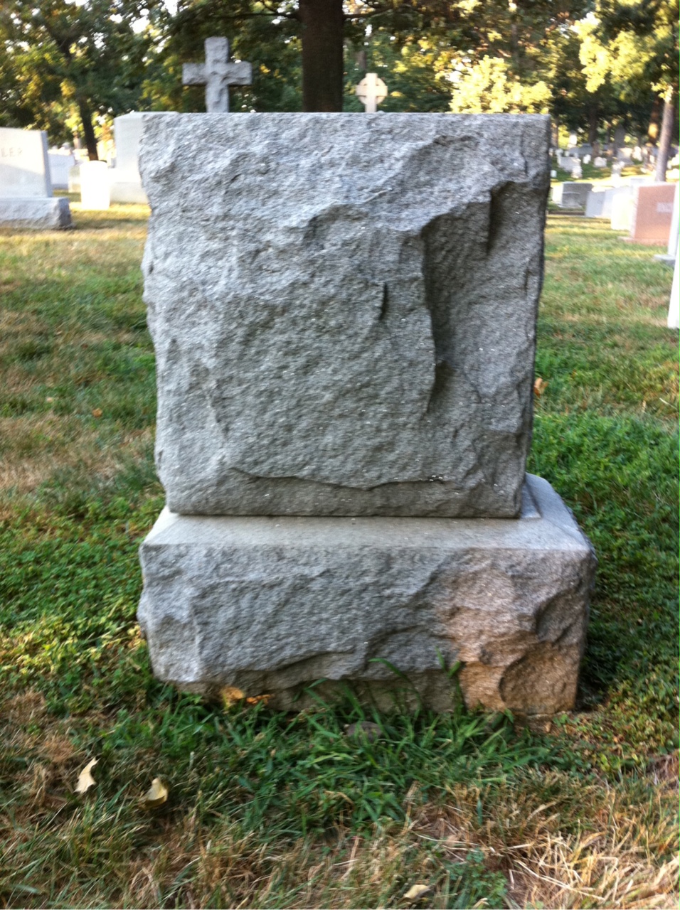 Back of headstone — Marion Anderson