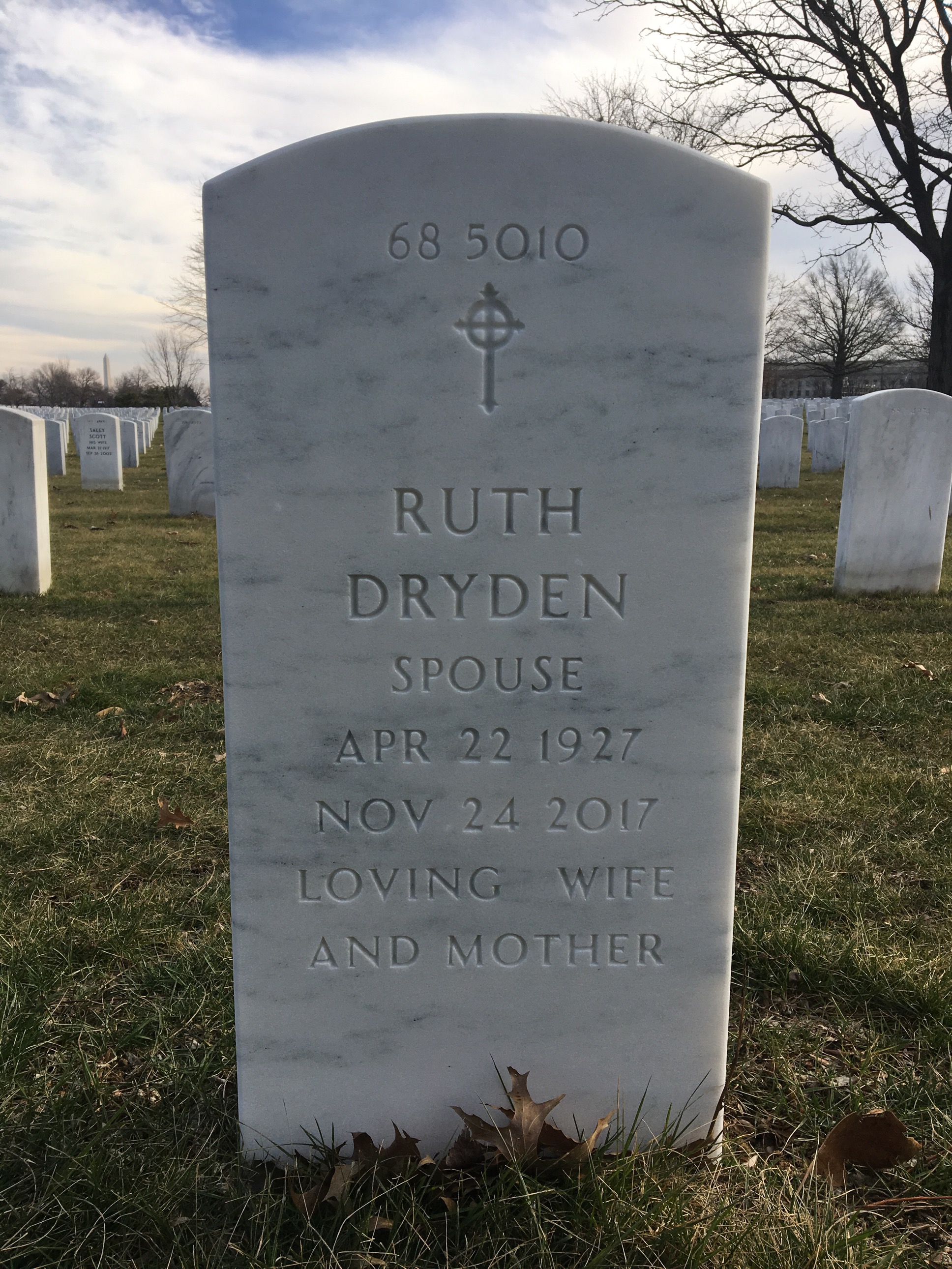 Back of headstone — John Vest
