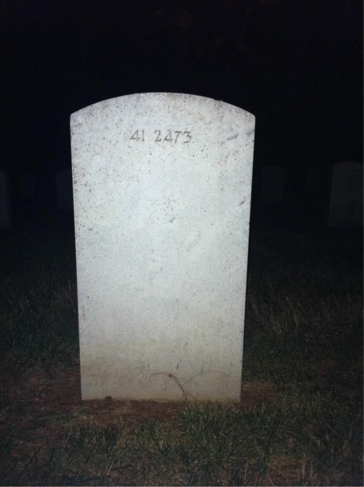 Back of headstone — Oscar Adkinson
