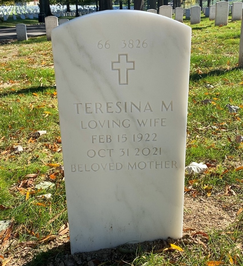 Back of headstone — Robert Williams