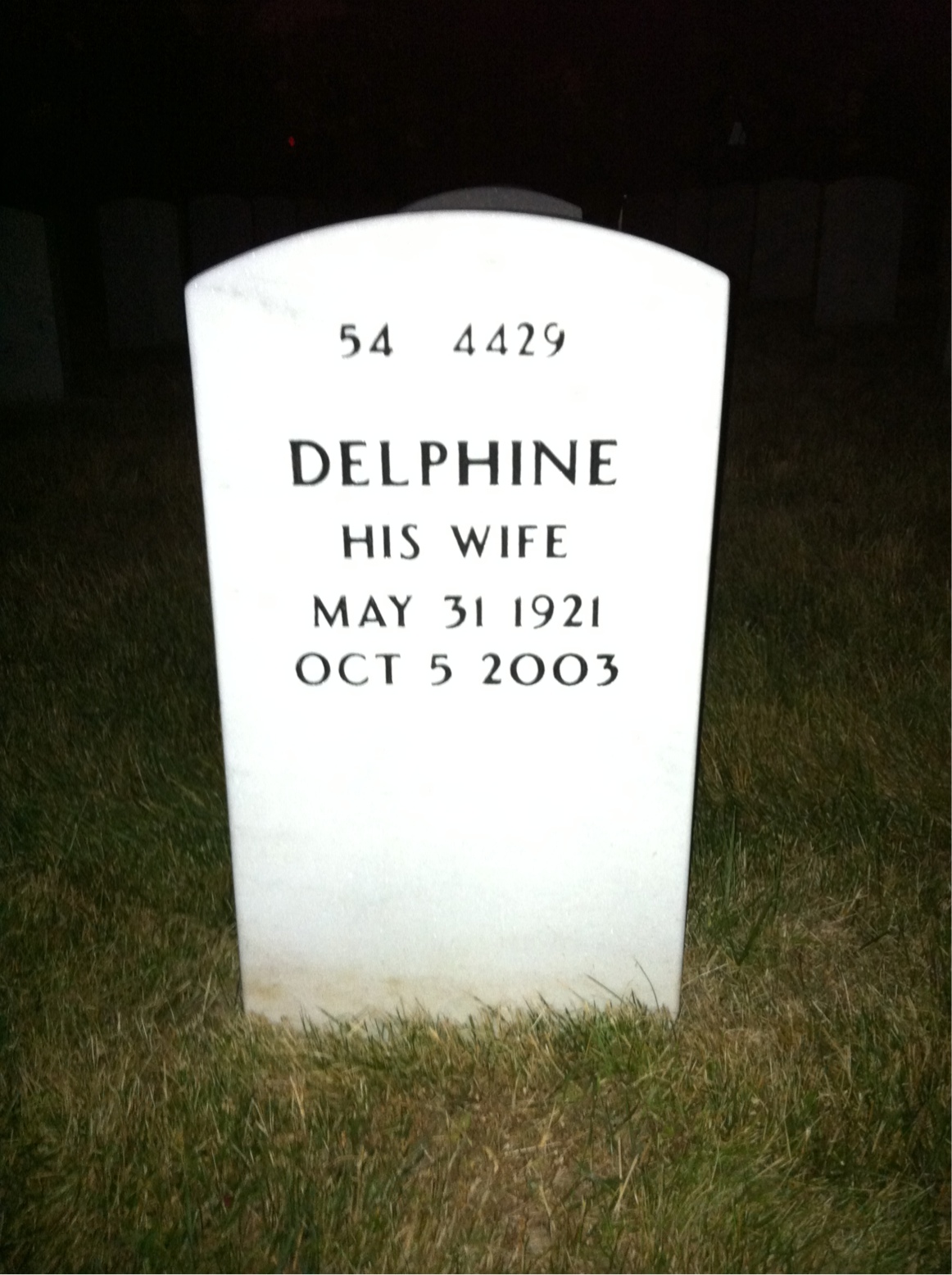 Back of headstone — Thomas Pierce