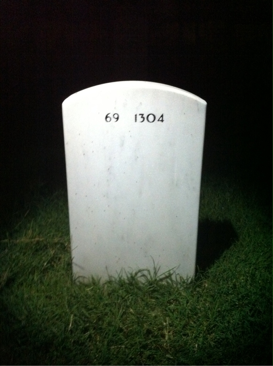 Back of headstone — George Mcdonough